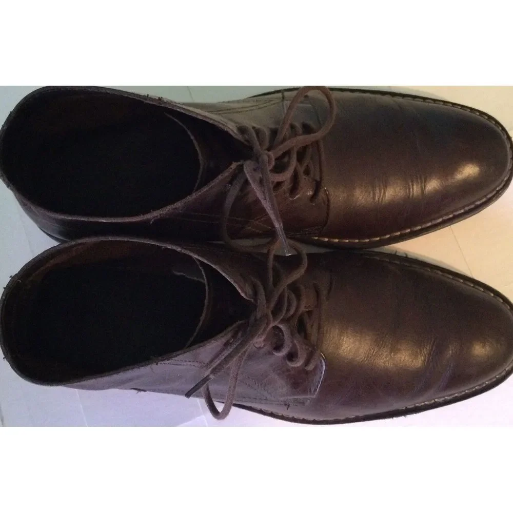 Cole Haan Mens Canton Chukka Ankle Boots C11858‎ Lace Up Brown 11M Leather